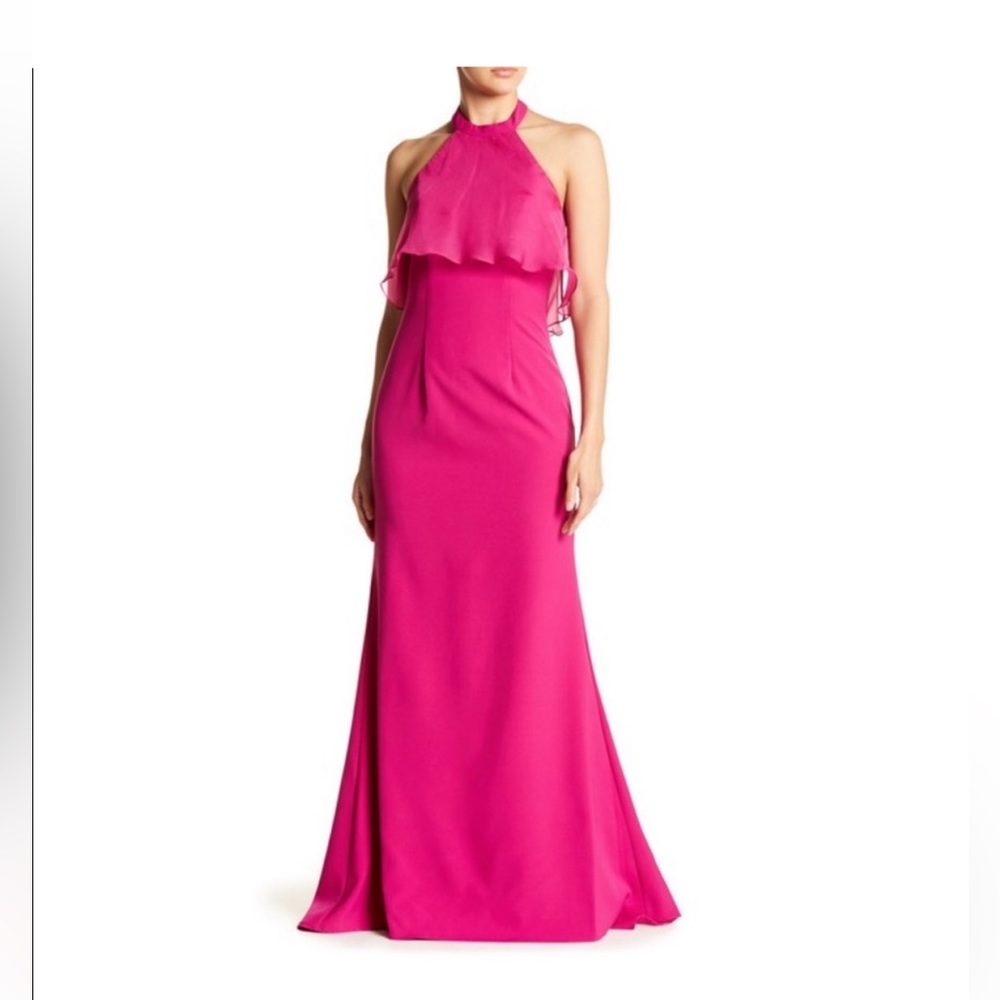 Js Boutique Pink Sleeveless Halter Formal Dress, Size10 NWT Read All Description